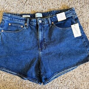 Universal Thread Dark Blue High-Rise Denim Shorts